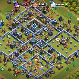 TH13 NEAR MAX-GAINT GAUNTLET-FREE NC-MEDALS-768-LOADED MAGIC ITEMS-RAID MEDALS-4900-HEROS-56-55-37-15-INSTANT DELIVERY. - Image 1