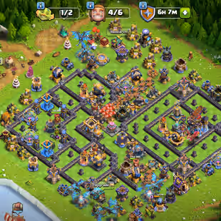 🔥TH 18 ALMOST MAX🔥10500 GEMS-60 PERCENT DISCOUNT SHOP-XP 214-[ 12 EPIC EQUIPMENT ALMOST MAX-NC REE-499 MEDALS-BEST - Image 1