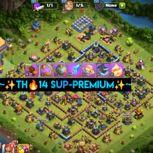  🔥TH14-RARE MAX✨ [ 7x EPIC EQIP ] || HERO 74-73-52-58-30 || XP 165 || MAGIC ITEMS LOAD || HERO SKIN || FULL SAFE ACC - Image 1