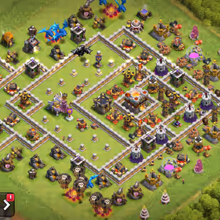 TH 11 FULL MAX | XP 98 [50-50-30-20] | 1K PLUS GEMS | SKINS | NAME CHANGE AVAILABLE | FULL ACCESS & INSTANT DELIVERY  - Image 1