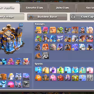 ||🔥TH18 ALMOST FULL MAX🔥|| 6 HEROS MAXED || 16X EPIC EQUIPMENT CLOSE MAX || ONLY FEW TROOPS LEFT || 12X HEROS SKIN || - Image 1