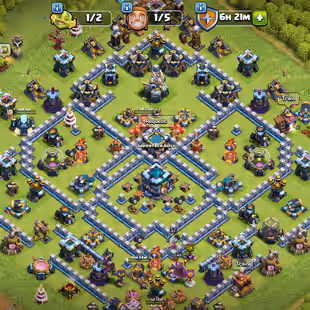 🔥DEFENCE MAX TH-13! 10X EPIC- MM-FB-MS [MAX]! GOOD HEROS - TROOPS! LOW PRICE! BEST DEAL - Image 1