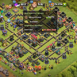 🔥TH 17 FULL MAX 🔥246-Xp/All Epic & High Lvl | HEROES.[100/100/77/75/50 /20].Nc-Yes| Cheap - Image 1