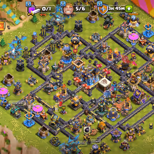 TH 18 ALMOST MAX-XP 213-ALL HERO MAX-[ 8 EPIC EQUIPMENT MAX-WALLS MAX-NC FREE-HIGH DEFENSE-HELPER HUT MAX-BEST DEAL - Image 1