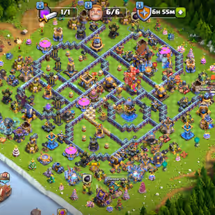 80-/OFF SHOP | TH18 NEAR MAX-30X SKINS| MAX ALL DF-TROOPS |GG-MAX!SB-MAX!EB-MAX!RD-MAX | HERO-101-103-75-77-55-25|232-XP - Image 1
