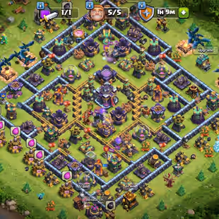 🔥[TH-15 NEAR MAX-5'100 GEMS]🔥[9EPIC-F.BALL MAX-S.BALL-22] | HERO-85-89-60-63-31-4 | RENAME AVAILABLE | 400 CWL MEDALS  - Image 1