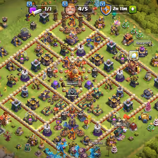 🔥TH 16 WALLS MAX🔥BK 52 AQ 61 MP 44 GW 27 RC 20 DD 8 || 486 CWL MEDAL || GG 21 SB 20 FA 20 MM 17 FB 17 || 5 SKIN - Image 1