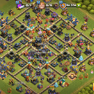 TH 17 5 HERO MAX || HEROES 100-100-80-75-50-20 || 2188 WAR STARS | HIGH EPIC EQUIPMENT | 8 HERO SKIN - Image 1