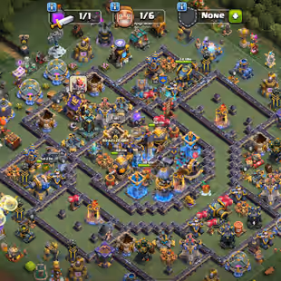 🔥TH 18 CLOSE TO MAX🔥BK 101 AQ 104 MP 95 GW 80 RC 55 DD 25 || ALL EPIC EQUIPMENT || 1155 MEDAL || NC 500 || 15 HERO SKI - Image 1