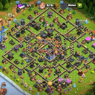 🔥TH-18 (TH-17 FULL MAX) 🌟 CHAMPION MAX | 4700 GEMS | NAME CHANGE | EB(MAX) RS(26) SB(26) GG(20) | INSTANT DELIVERY - Image 1