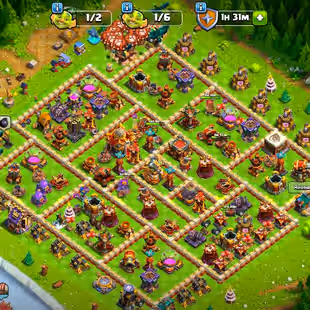 🔥RAREST 21.6K GEMS AND 2.3K LEAGUE MEDEL TH 16🔥 HEROS:-80-83-52-61-41-15 | CRAZY EQUIPMENT LEVEL | LEAGUE KING SKINS | - Image 1