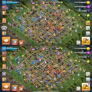 🔥STACKED TH-18 NEAR MAX🔥XP-222! 16X HIGH LVL EPIC EQUIPMENTS! 6300 GEMS! HEROES:-78-97-42-54-45-15! FAST DELIVERY - Image 1