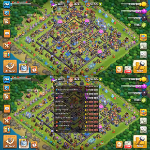 🔥11K GEMS🔥ALMOST MAXED TH-18! XP-261! BOTH RANK! ALMOST 17X MAX EPIC! ONLY CRAFT LEFT! MAX HEROES! MAX DEF! BEST DEAL - Image 1