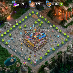 World top Rear Account -- Th11  Engineer ( No Wall )-- 1 Cannon Account -- Snake skin set -- 1194 War star -- Xp 158 --  - Image 1