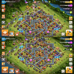🔥39311 GEMS🔥PREMIUM TH-16! XP-203! 9X EPIC EQUIPMENTS! HEROES:-80-66-69-50-26-15! NICE TROOPS! FAST DELIVERY - Image 1