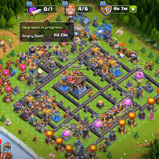 🔥TH 18 99 PERCENT MAX🔥60 PERCENT DISCOUNT SHOP-XP 264-[ 13 EPIC EQUIPMENT ALMOST MAX-WALLS DEFENSE MAX-NC YES-BEST - Image 1