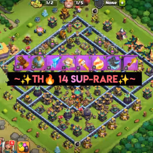 🔥TH14-RARE✨ [ 8x EPIC EQIP ] || HERO 71-70-53-52-25 || MAGIC ITEMS LOAD || HERO SKIN || FULL SAFE ACC - Image 1