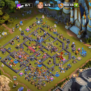 🔥TH 18 99 PERCENT MAX🔥XP 273-[ 10 EPIC EQUIPMENT MAX-LEGENDARY SKINS SCENERY-NC YES-5413 WAR STARS-6 TROPS LEFT-BEST - Image 1
