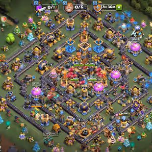 🔥 LEGEND RANK 💎 TOWNHALL 18 [] 36x MAX EQUIPMENTS [] 2800 GEMS [] 950 CWL MEDALS [] OLD OBSTACLES [] RENAME AVAILABLE  - Image 1