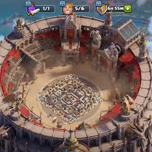 🔥[6 EPIC EQUIPMENT MAX]🔥TH 18 ALL HERO MAX || BK 110 AQ 110 MP 95 GW 85 RC 55 DD 25 || 15 HERO SKIN || BUILDER HALL 10 - Image 1