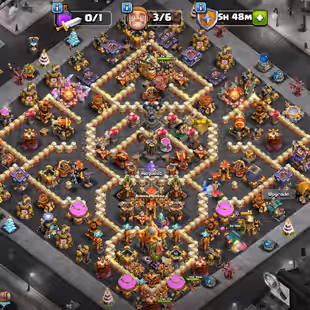 🔥 Scenery Account 🔥 Xp-223 || Th16 Almost || High Quality Equipment || High Heroes 92-95-72-70-42-15 || 6 Builders - Image 1
