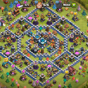 DECENT TH-13 | 171 XP | BH-9 | FREE RENAME | 397 CWL MEDALS | MAGIC ITEMS | HERO 65-65-40-40 | INSTANT DELIVERY - Image 1