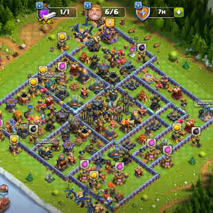 🔥7X EPIC EQUIPMENT!XP 215🔥HERO:76-78-45-40-31!NC FREE!ALMOST MAX DEFANCE!STRON TROOPS! INSTANT DELIVERY!BEST DEAL - Image 1