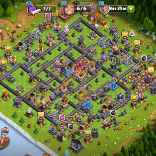 🔥[ ALL MAX HEROS - WALLS MAX ]🔥SN-SB-RS-EB [MAX] | FB-RD [23] | LP-FA [20] | MOSTLY PETS MAX | NEAR MAX DEF - TROOPS - Image 1
