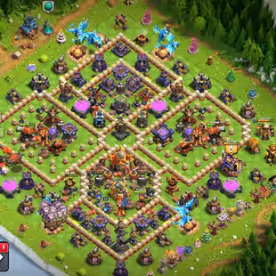 TH16 | HEROES 61.73.42.50.40.12 | WALLS 100 | F.B 21 | ROCKET 11 | 11 SKINS | RENAME | BEST OFFER | C3826 - Image 1