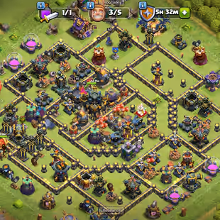 Th 17 Close max || Wall Full Max || 5 Pet Max || Hard Defence || Good Equipment || Nice Base - Image 1