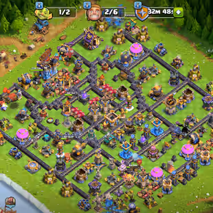 🔥PREMIUM TH 18🔥XP 240-[ 13 EPIC EQUIPMENT ALMOST MAX-60 PERCENT DISCOUNT SHOP-HERO 93-100-95-85-55-25-WALS MAX-NC YES - Image 1