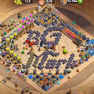 LEGEND-1⭕TH18 MAXOUT⭕RARE FULL SKIN SET|10 EPIC EQUIPMENT MAX|5700 WAR STAR|EXP-266|2 XL SCENERY|DEFENSE MAX|TROOPS MAX - Image 1
