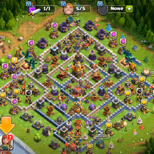 🔥7X EPIC EQUIPMENT!XP 199!TH 16🔥HERO:59-64-49-47-36!NC AVAILABLE!STRONG DEFENCE! GREAT TROOPS! INSTANT DELIVERY  - Image 1