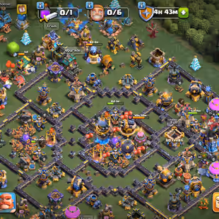 🔥TH 18 ALMOST MAX🔥WAR ARENA SCENERY-60 PERCENT DISCOUNT SHOP-XP 221-[ 12 EPIC EQUIPMENT MAX ALMOST-749 MEDALS-BEST - Image 1