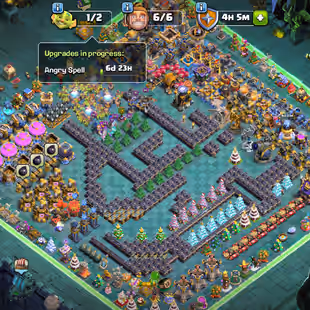 RARE | 14-26 ALL X-MS | TH18 MAX | LEGEND/25X SKIN/285-XP | MAX TYPE BLACKSMITH | ALL HERO MAX | 2X LEAGUE SKIN | G-RANK - Image 1