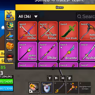 [Blox Fruits] Lv 2633 | PERM YETI, T-REX, DOUGH, PORTAL, BUDDHA | Dark Blade, CDK, TTK, Shark Anchor | Ghoul V3 | 2M Bel - Image 1