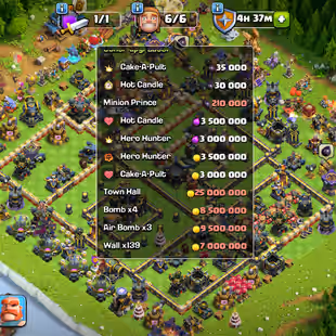 🔥TH 17 MAX🔥5 HERO MAX! GG-SB-FB [26] - FA-EB-RS-LP [23]! 12X EPIC EQUIPMENT! NC FREE! 6 BUILDER! DEFENSE MAX!  - Image 1