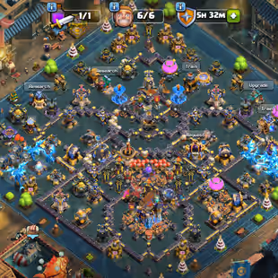 TH18 MAX BASE ! 5 HERO ALMOST MAX ! SB/MAX MM/MX AF/MX FB/MX RS/MX EB/MX SnB/23 ! BUILDER'S APRRENTICE MAX ! 20 SKINS - Image 1