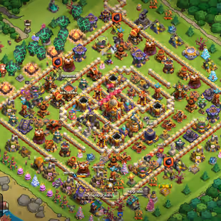 🔥TH 16 MAX🔥BK 84 AQ 95 MP 60 GW 70 RC 45 DD 15 || BEST EPIC EQUIPMENT || BUILDER HALL 10 || 7 HERO SKIN - Image 1
