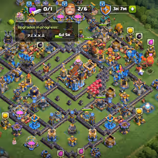 TH 18 99 PERCENT MAX🔥60 PERCENT DISCOUNT SHOP-XP 250-[9 EPIC EQUIPMENT MAX-ALL DEFENSE WALLS AMX-TROOPS MAX-B BASE MAX - Image 1