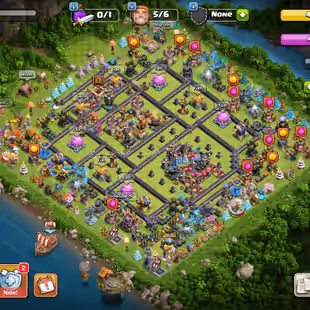 RARE 56000 GEMS 💎 EPIC TH 18 💎 108-110-92-85-55-22 HERO - 744 MEDAL - 256 XP - MAXED BH- FREE RENAME - 400 STARY ORES - Image 1