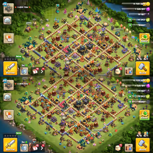 🔥19300 GEMS-3X LEAGUE SKIN🔥TH-17 NEAR MAX! XP-243! 9X EPIC EQP! HEROES:-96-96-72-72-47-1! NICE TROOPS! BEST DEAL - Image 1