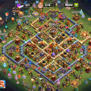 TH 16 | Max XP 228 | HEROES 85 95 68 68 40 13 30 30 | MORE EQUIPMENTS & ITEMS | SCENERY AND 21 SKINS | FAST DELEVERY  - Image 1