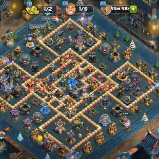 🔥2 Sceneries🔥 || Xp-238 || Th18 High || High Quality Epic Equipment || High Heroes 100-100-82-76-46-18 || 6 Builders  - Image 1