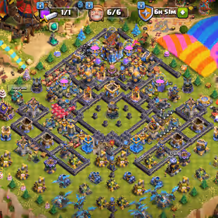 PAINTER SCENERY🔥TH18 MAX🔥6 HERO MAX! 10X EPIC MAX! XP-266! BUILDER BASE MAX! WALL MAX! NC AVAILBLE! 6 BUILDER! AT1 - Image 1