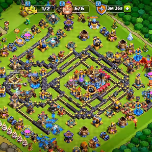 LEGEND LEAGUE l TH18 NEAR MAX l 6 HERO MAX l REVENGE DECK MAX l 9 EPIC NEAR MAX l MANY TROOPS MAX l 3300 WAR STAR l EXP- - Image 1