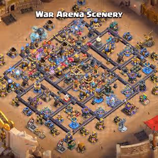 [F1] 🔥 RARE WAR ARENA / LEAGUE WARDEN SKIN 🔥CHEAPEST TH-18 OFFER | 6X HEROES MAX | SOLID EPIC EQUIPMENT | CHAMPION SET - Image 1