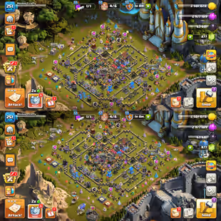 🔥MAX TH-17 NEW TO TH-18🔥XP-251! 13X EPIC EQUIPMENTS! CLASH OF DRAGON SCENERY! HEROES:-100-101-90-76-51-11! MAX PETS! - Image 1