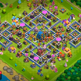 🔥[FULLY MAX TH-12-1100 CWL MEDALS]🔥 [8EPIC-S.BALL-F.BALL] | HERO-65-65-40-40 | RENAME AVAILABLE | 3'300 GEMS | LOW PRI - Image 1