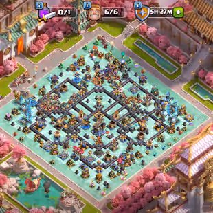 🔥TH 18 ALMOST MAX🔥XP 253-ALL 6 HERO MAX-[ 9 EPIC EQUIPMENT MAX-FIRE HOURSE SCENERY-MONKEY KING PHANTOM QUEN SKINS-BEST - Image 1